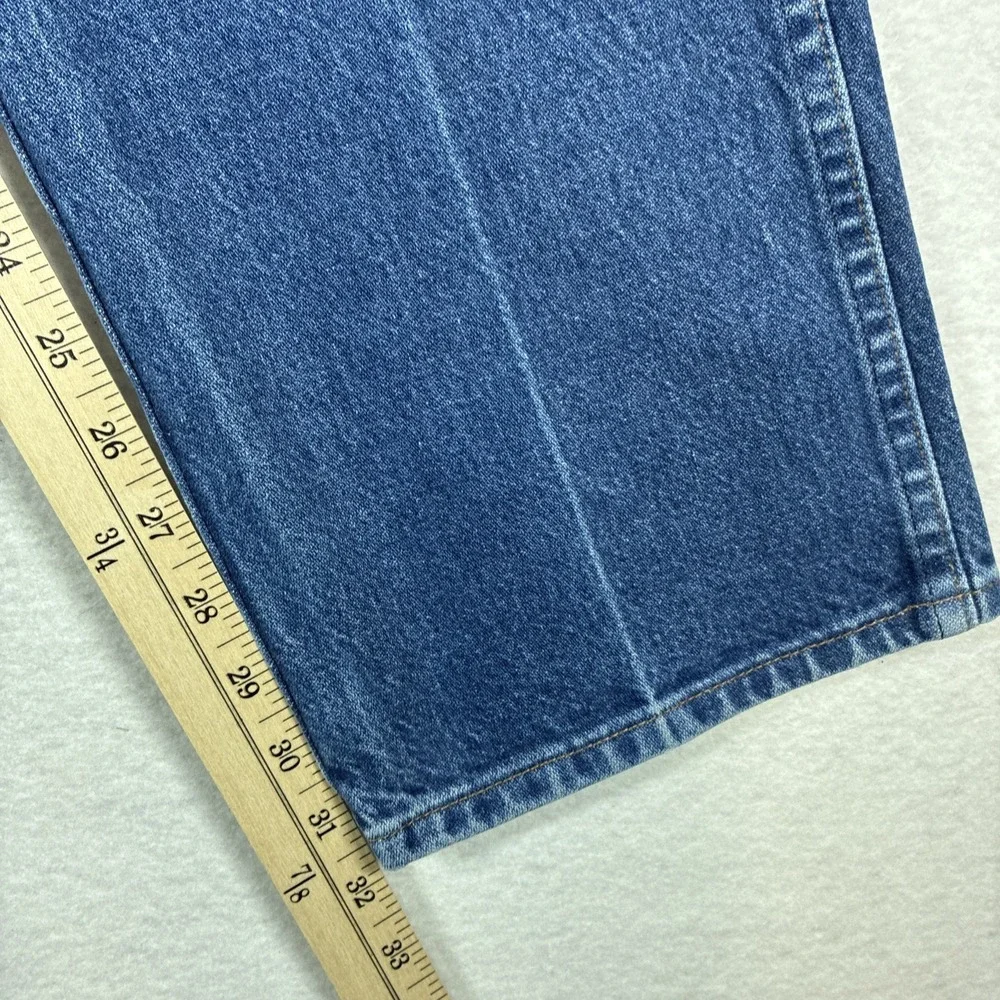 Wrangler Mens Blue Jeans Denim Size 35x32 Straight Leg Classic Fit‎ Western